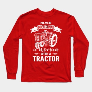 Tractor Woman Long Sleeve T-Shirt